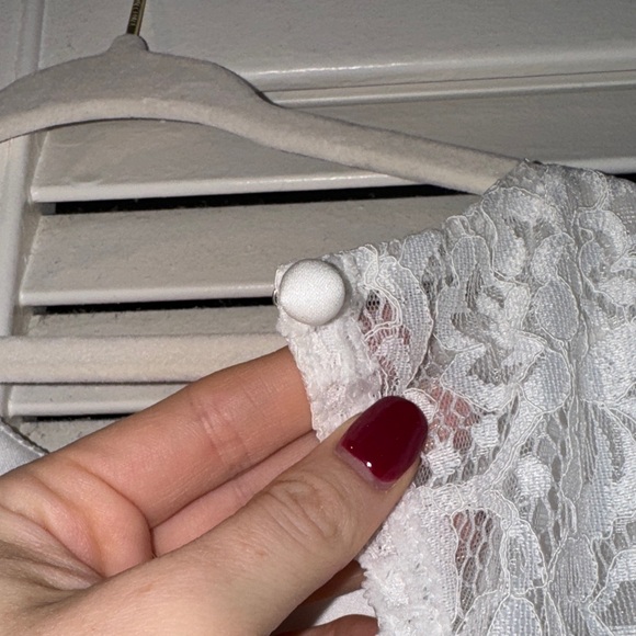 A-line Scoop Floor-Length Lace Tulle Flower Girl Dress 5T - Picture 12 of 16